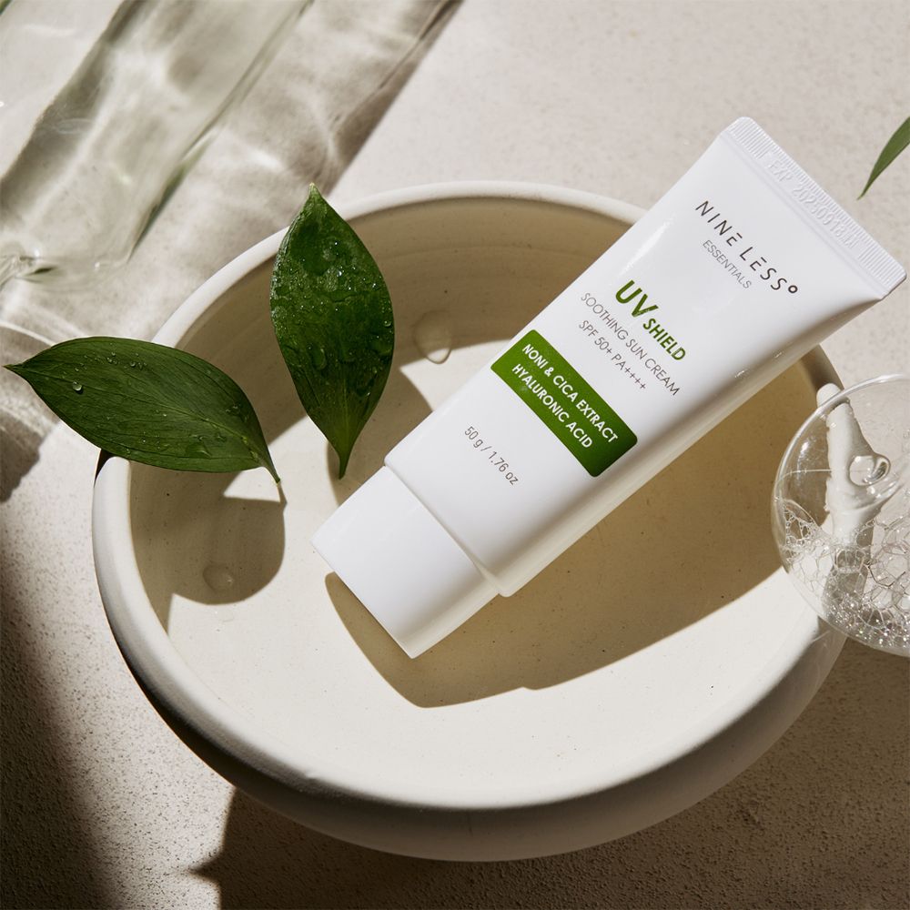 NINE LESS Essentials UV Shield Shoothing Sun SPF 50+ PA++++ Face Cream