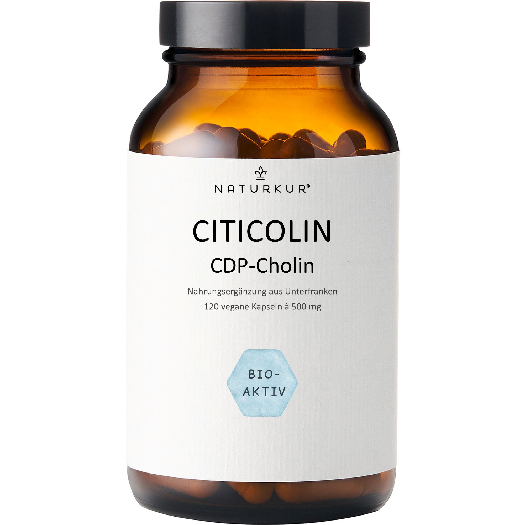 Naturkur® Citicolin (CDP-Cholin) 120 kg Hartkapseln