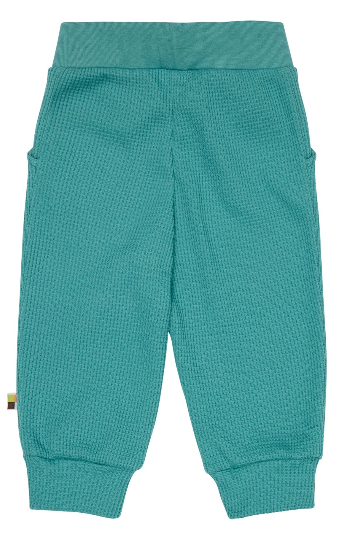loud + proud Waffel, GOTS-Zertifiziert, Made in Germany Pantaloni Casual, Grey, 62/68 Ragazzi Unisex