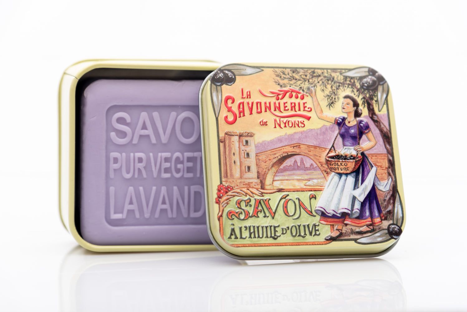 La Savonnerie de Nyons - Metallbox mit Seife "Pont"
