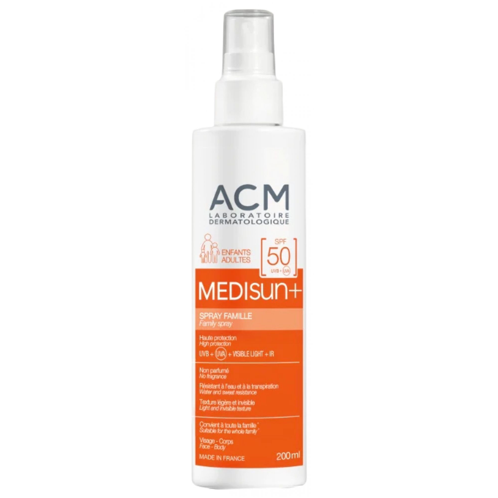 Laboratoire ACM Medisun+ Sonnenspray Familie Spf50 19x4,7x4,7 cm