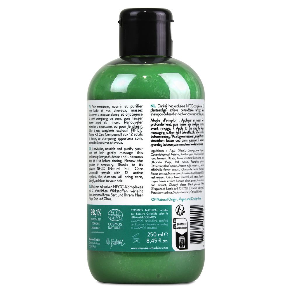 Monsieur BARBIER - 2-in-1 Bart- und Haarshampoo für Männer