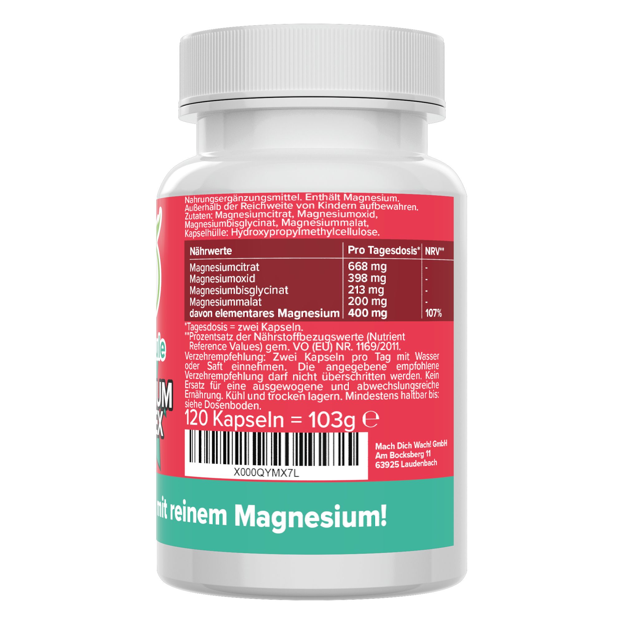 Magnesium Komplex Kapseln - Vitamineule® 120 St