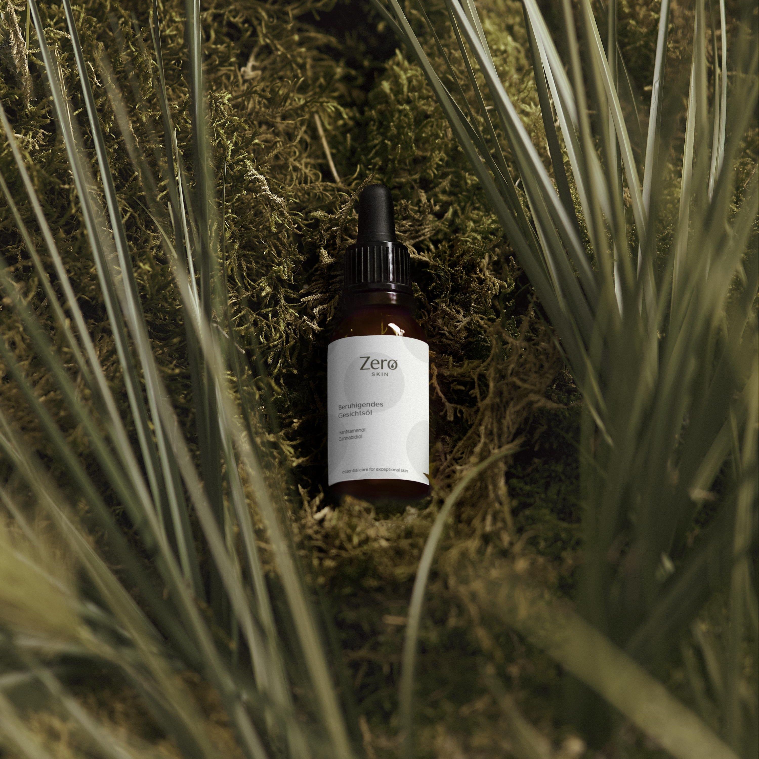 Beruhigendes Gesichtsöl mit CBD, 1% CBD ausgleichend nährend für trockene Haut