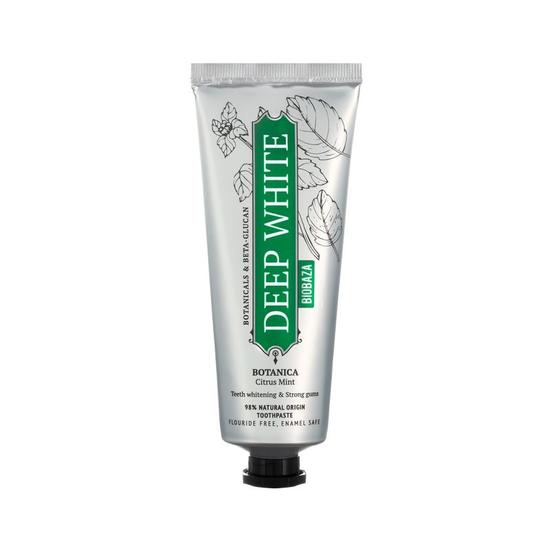 BIOBAZA Deep White Botanica Natürliche Zahnaufhellungs-Zahnpasta