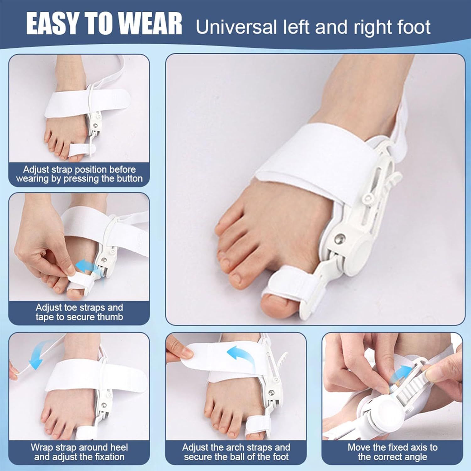 COOL-i Hallux valgus Korrektor mit Drehverstellung, links/rechts tragbar & individuell einstellbar