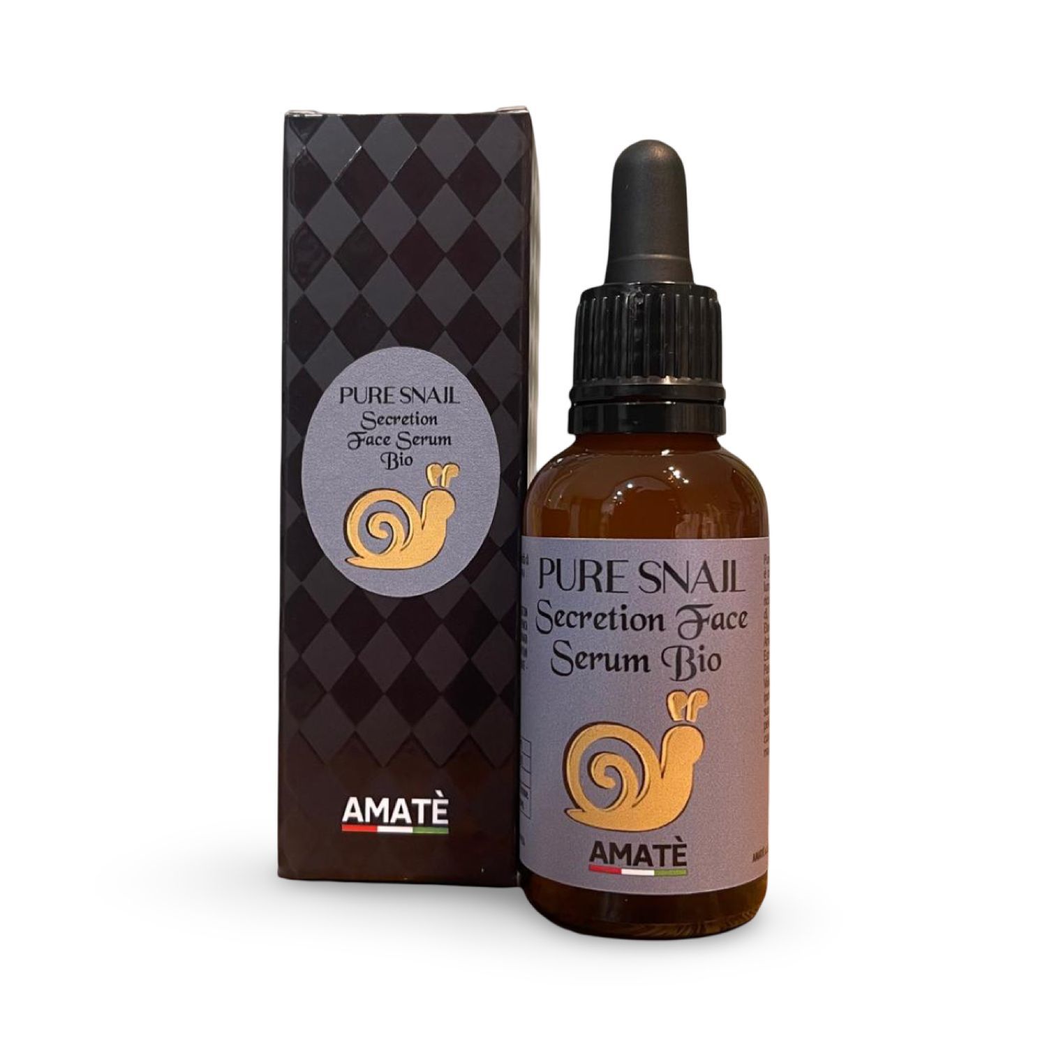 Amatè Siero Viso Bio Bava di Lumaca Pura - Pure Snail Secretion Face Serum Bio