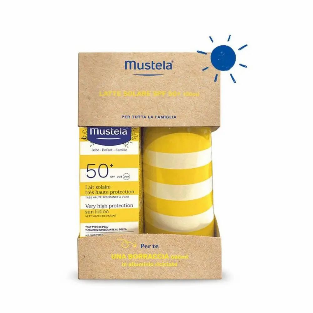 Kit Latte Solare + Borraccia - Mustela