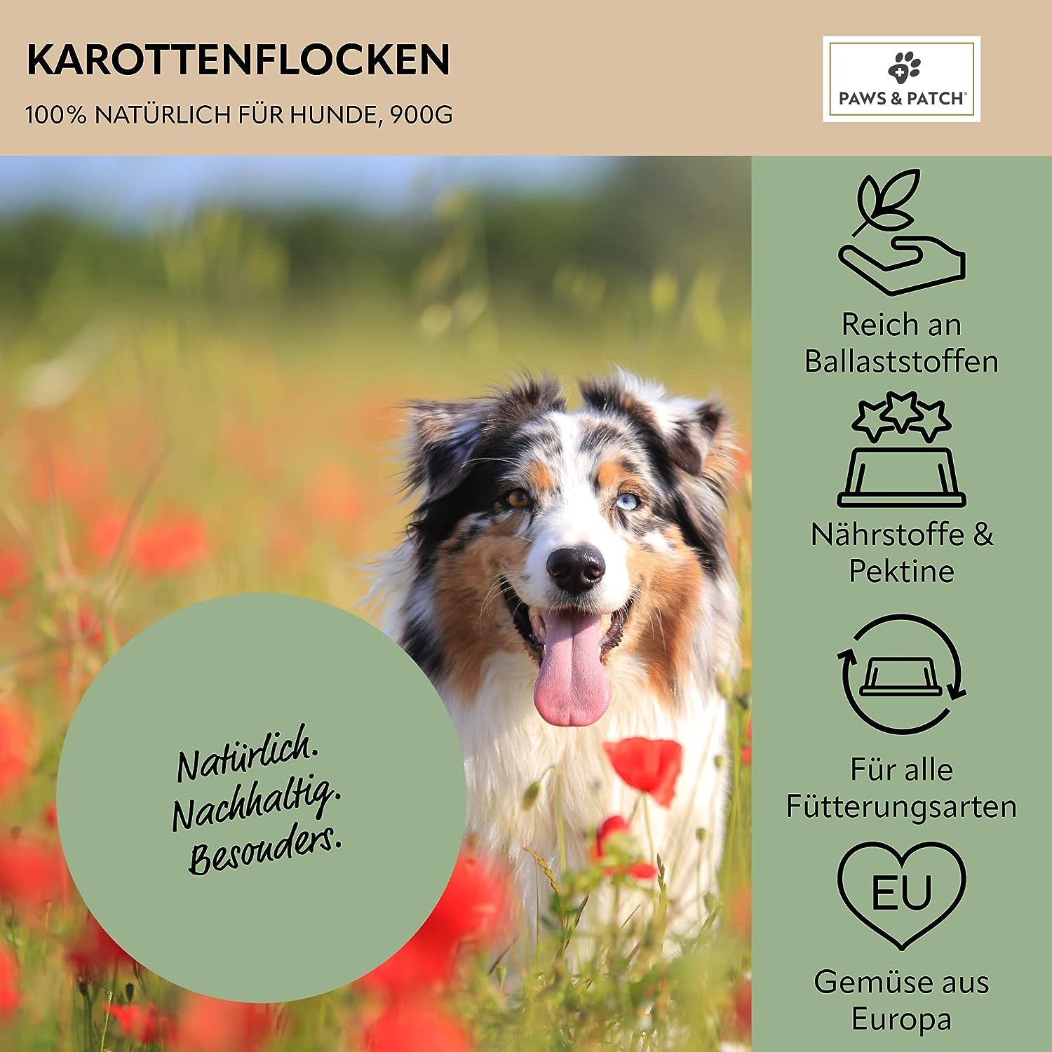 PAWS&PATCH KAROTTENFLOCKEN  für Hunde