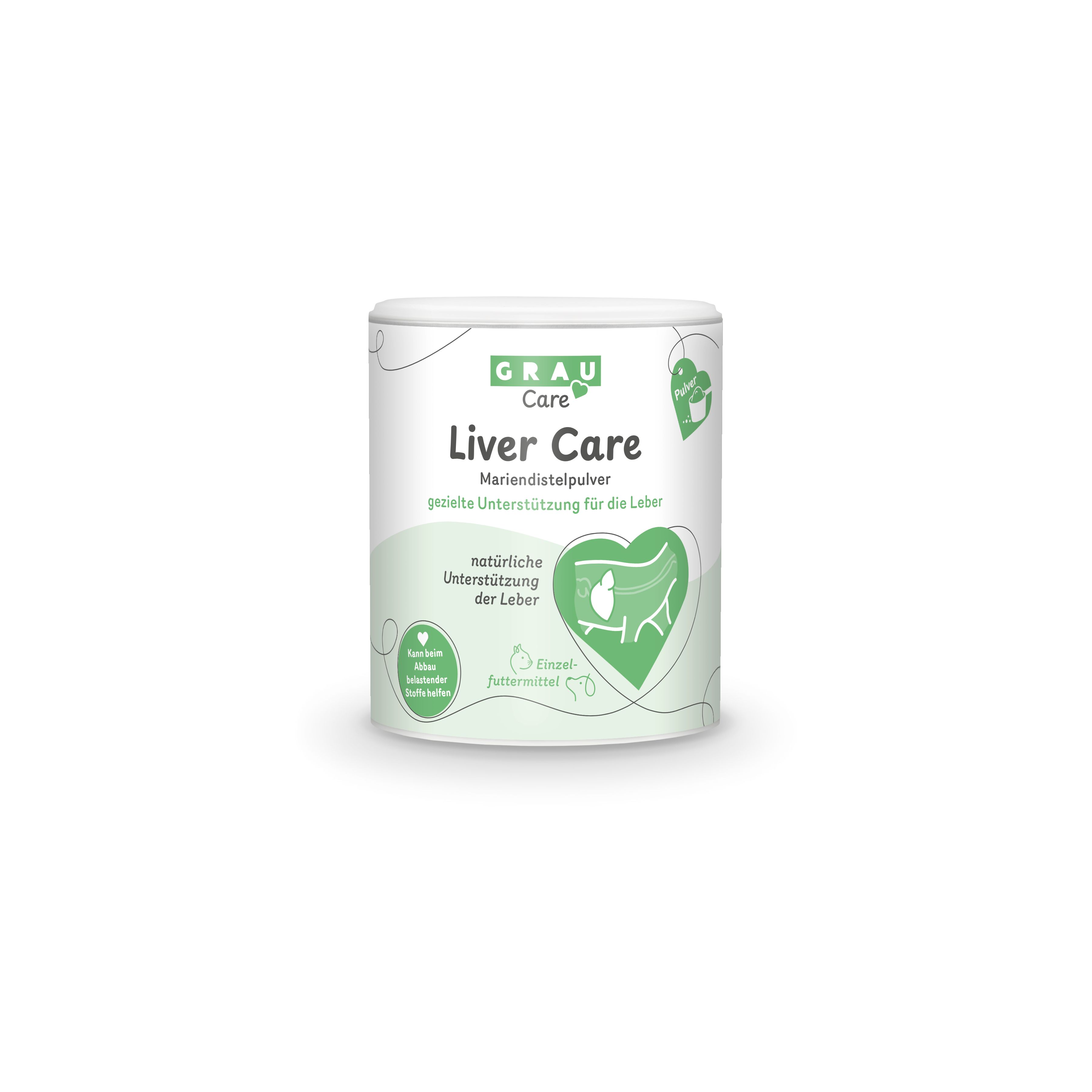 Grau Hund & Katze - Liver Care (Mariendistelpulver) 75 g Pulver