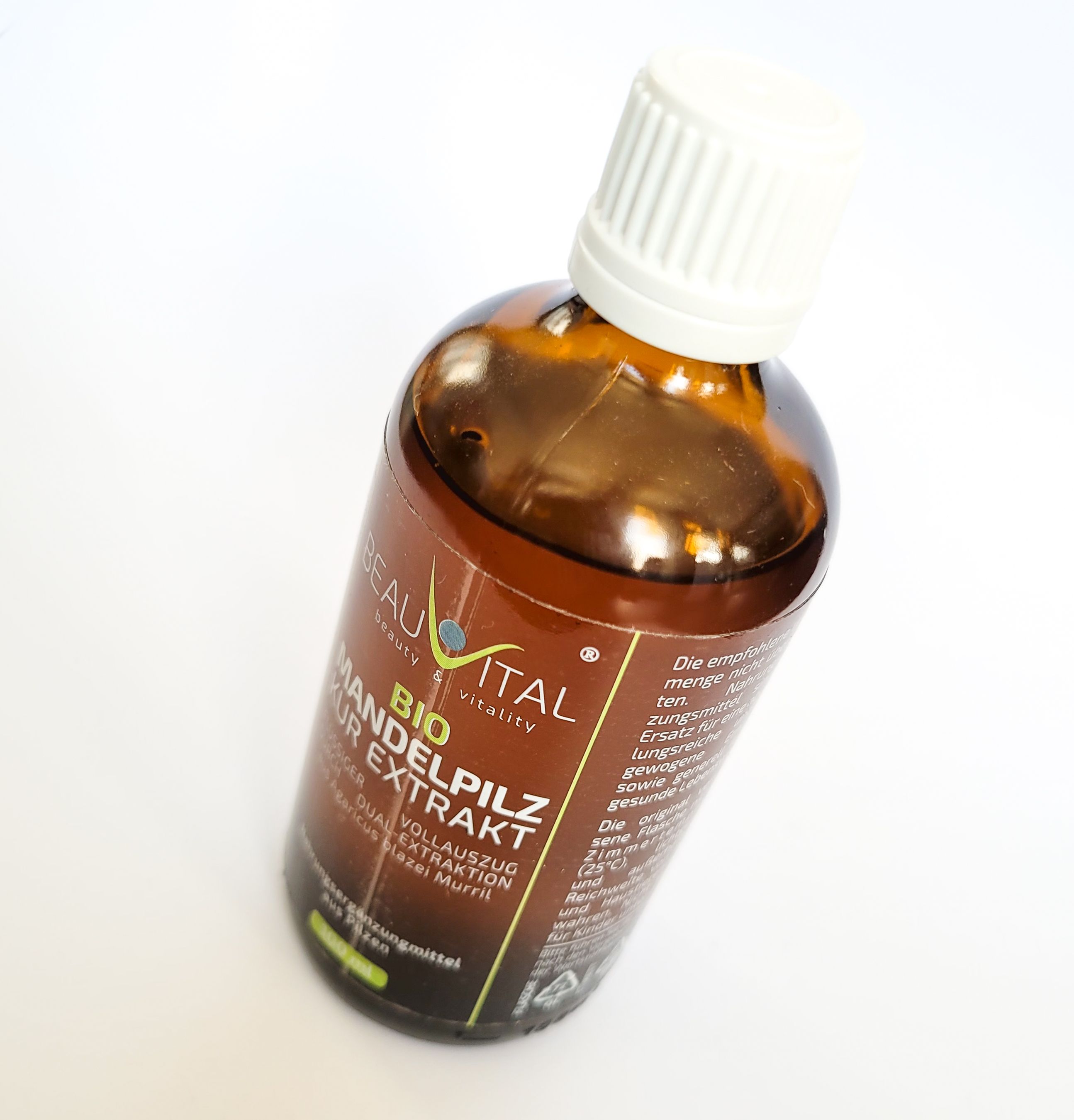 BEAUVITAL® Bio Agaricus (ABM) Kurextrakt | Flüssiger Vollauszug durch Dual-Extraktion