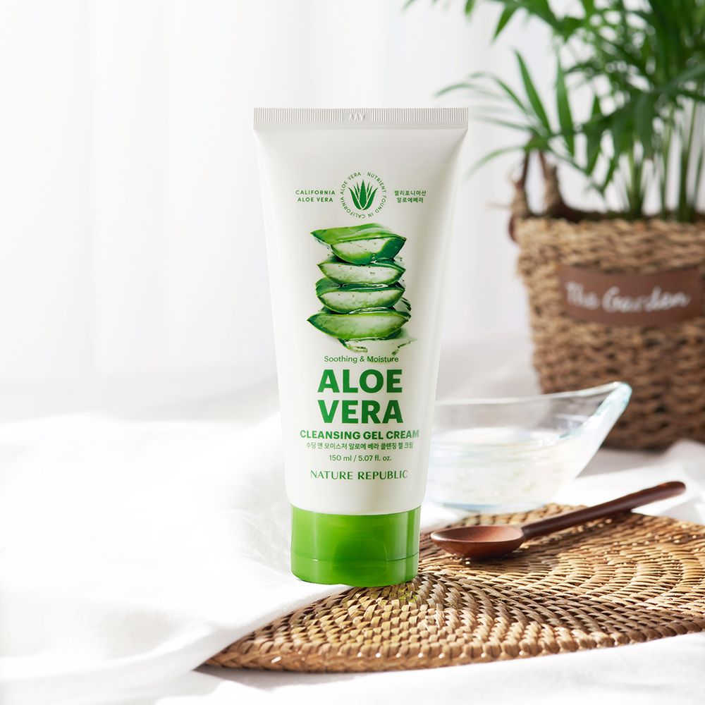 NATURE REPUBLIC Soothing and Moisture Aloe Vera Cleansing Gel Cream