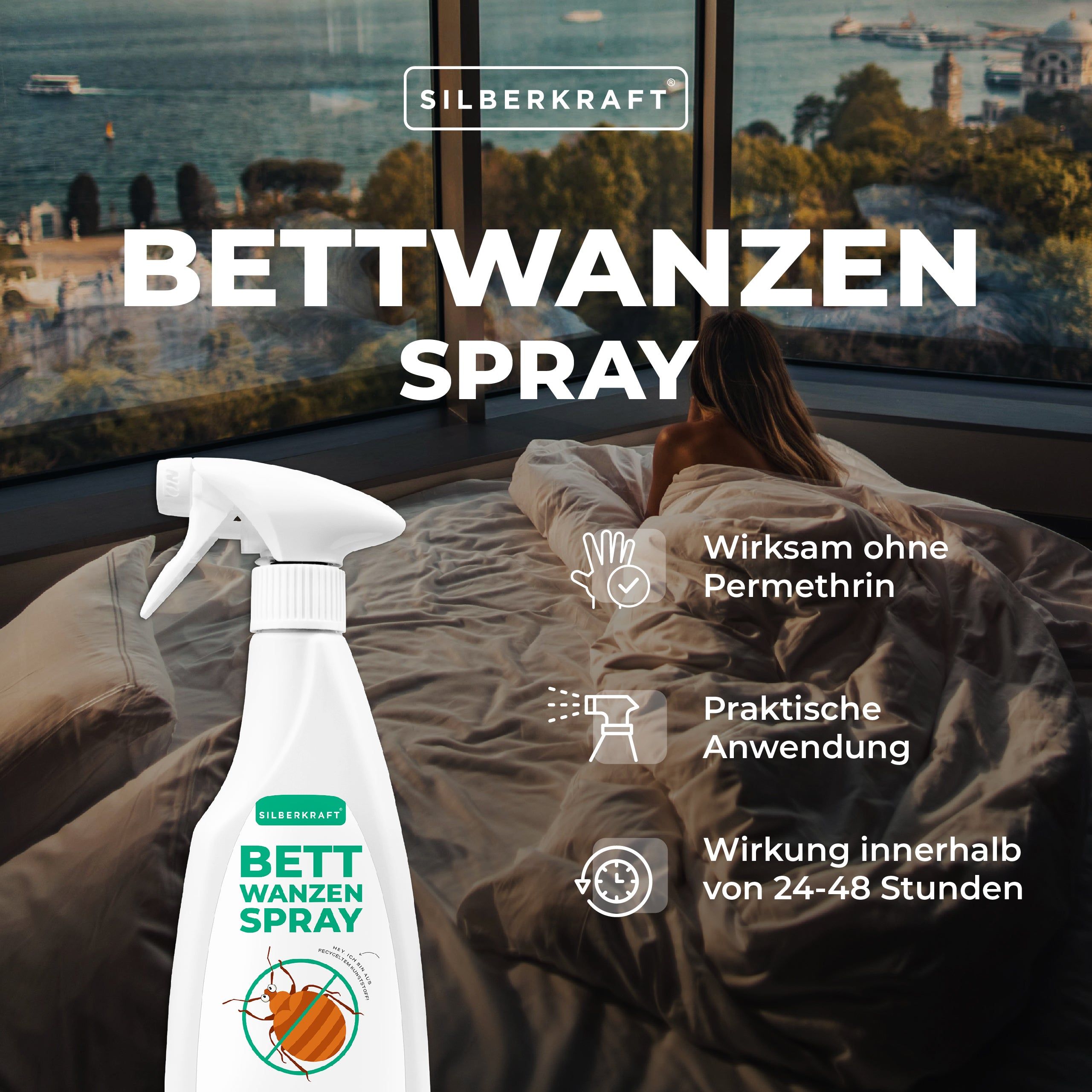 Silberkraft Anti Bettwanzen Spray 500 ml