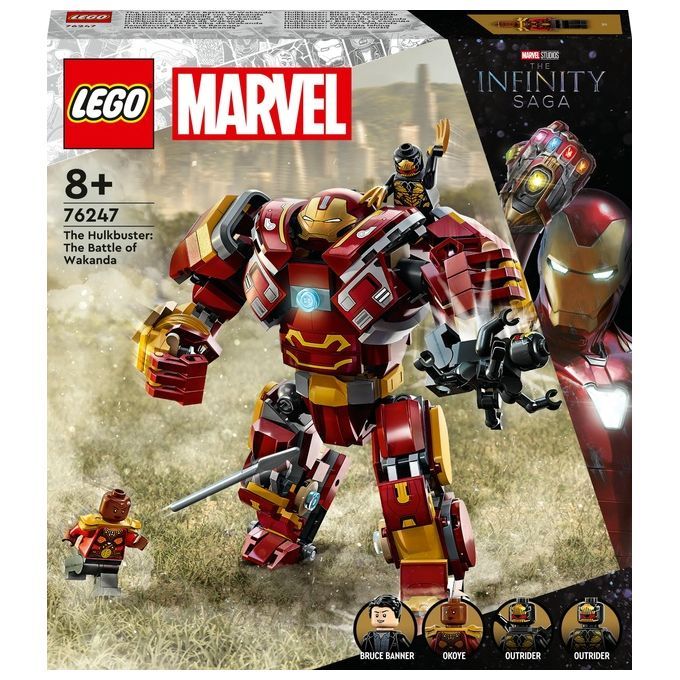 LEGO Marvel 76247 Hulkbuster: La Battaglia di Wakanda, Action Figure M