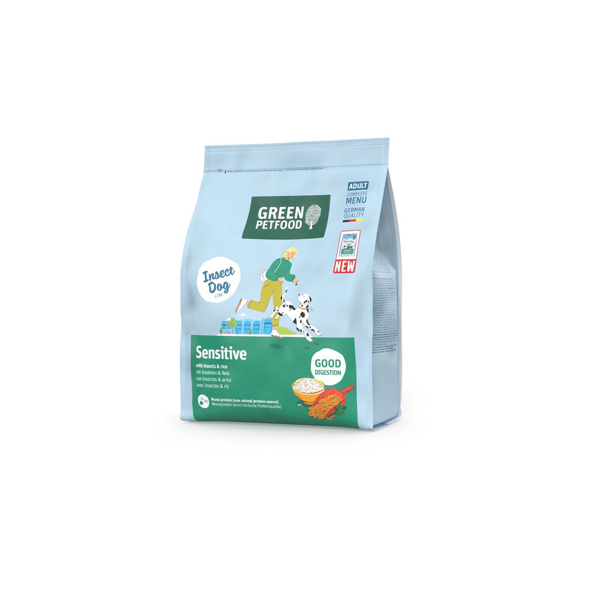 Green Petfood Sensitive with Insects & Rice