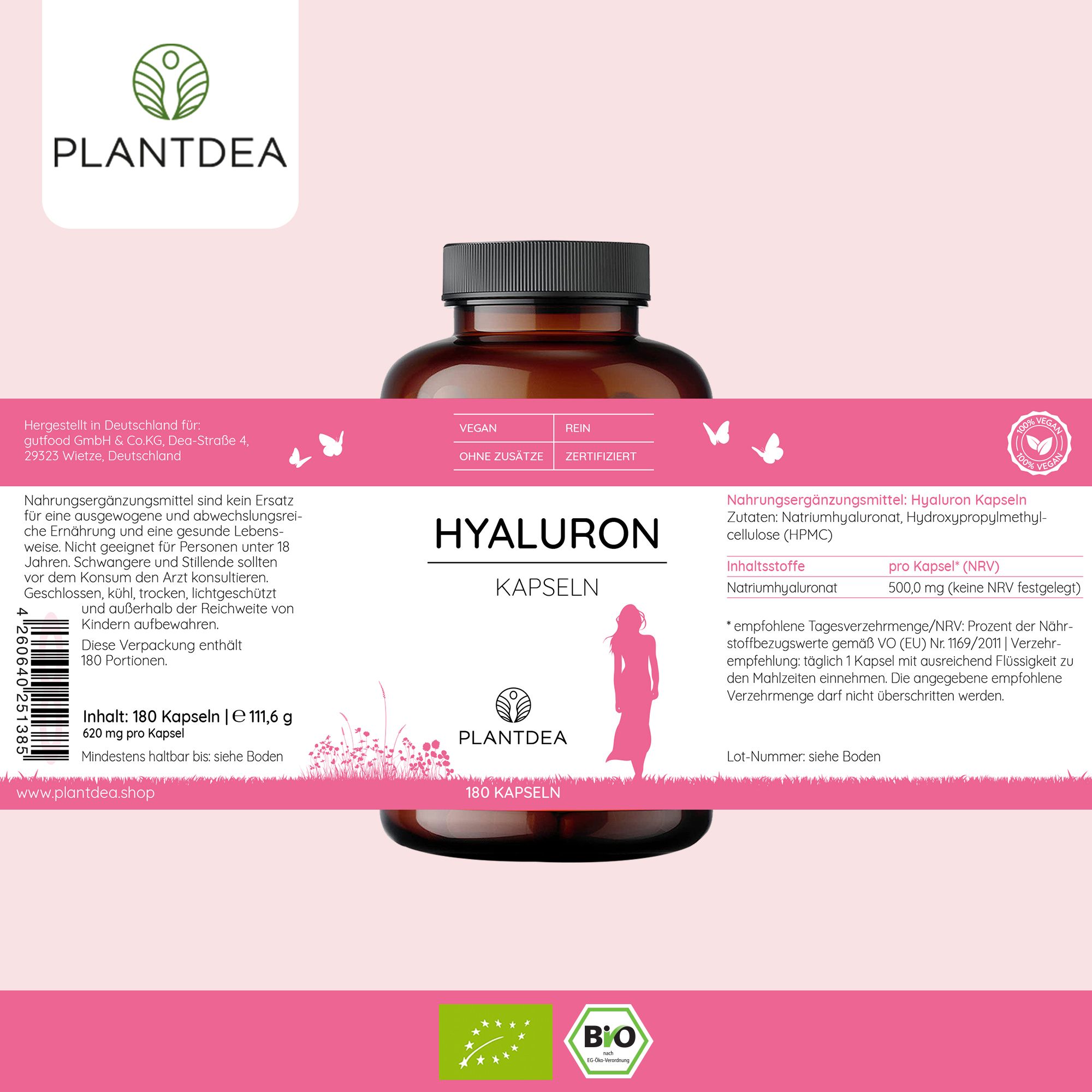 PlantDEA Hyaluron Kapseln