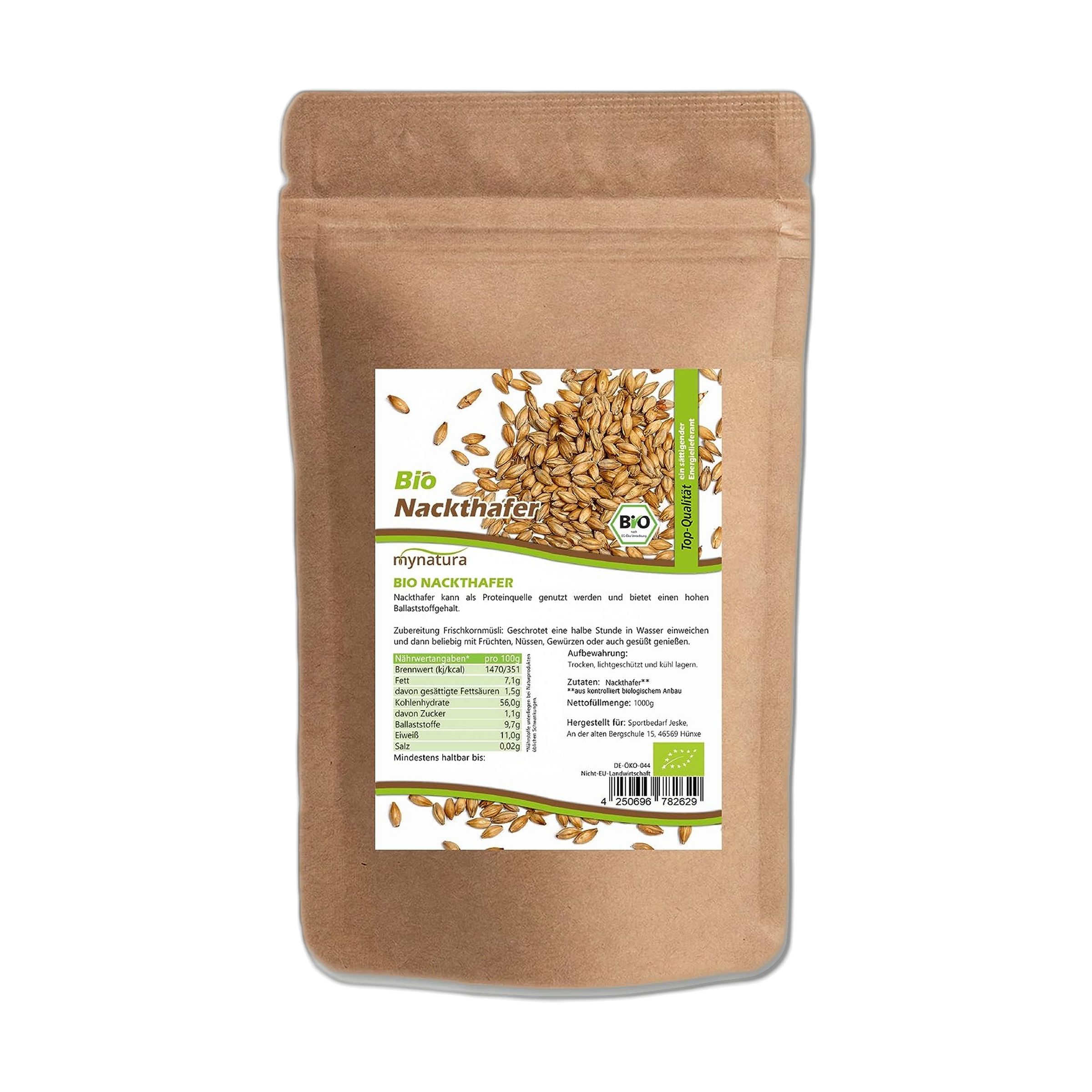 Mynatura Bio Nackthafer 1000 g