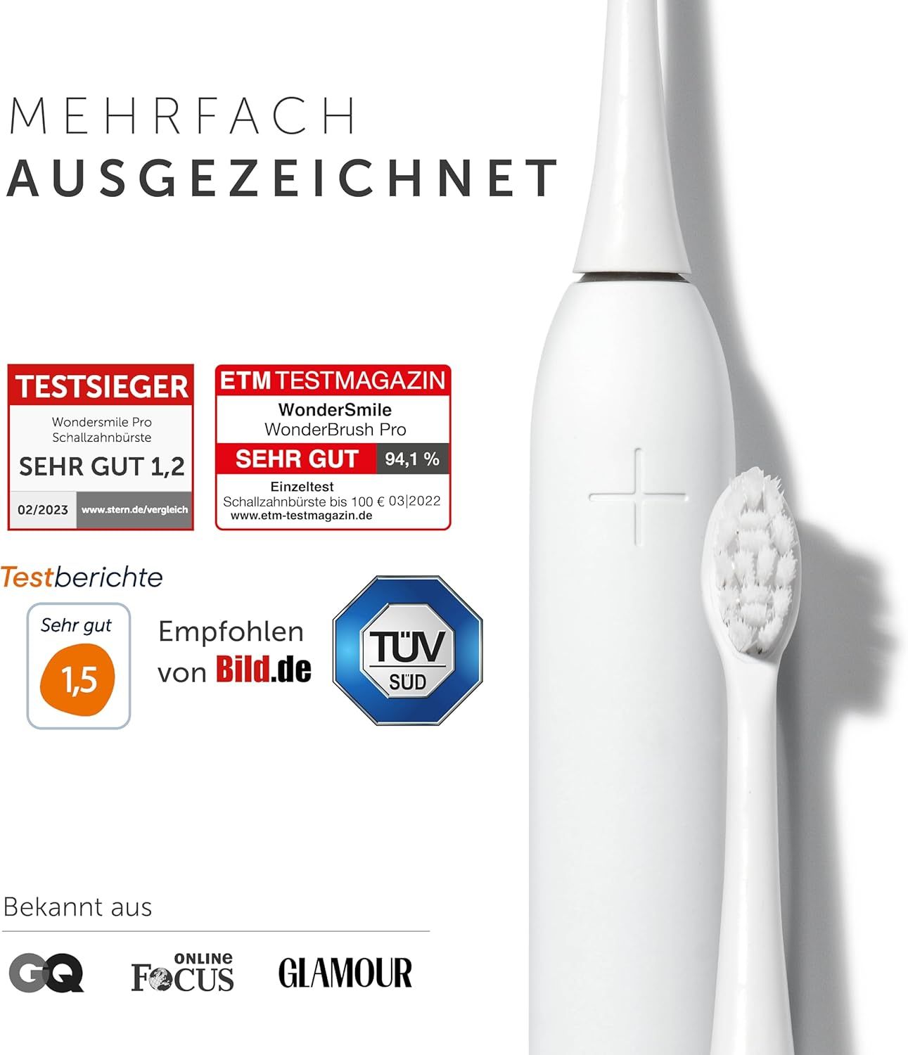 Wondersmile Travel Care Bundle All White Testsieger - 100 Tage risikofrei testen