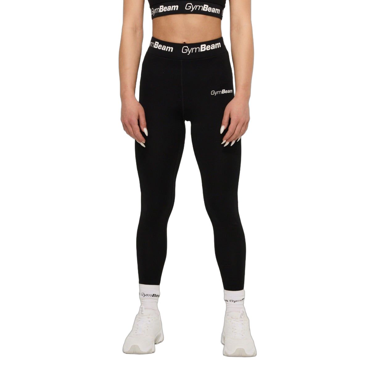 GymBeam Leggings Damen lange Hose ohne Taschen in Schwarz