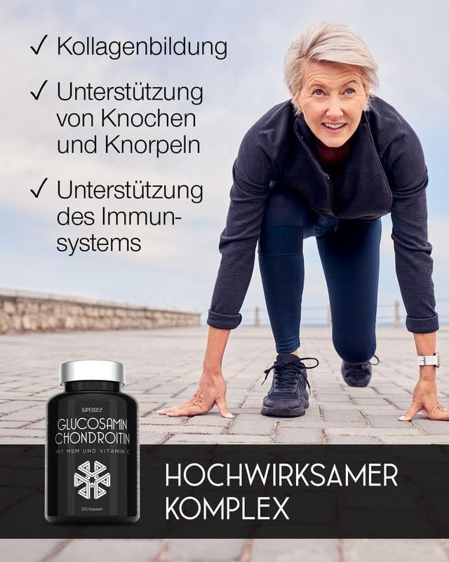 SuperSelf Glucosamin Chondroitin Hochdosiert Kapseln
