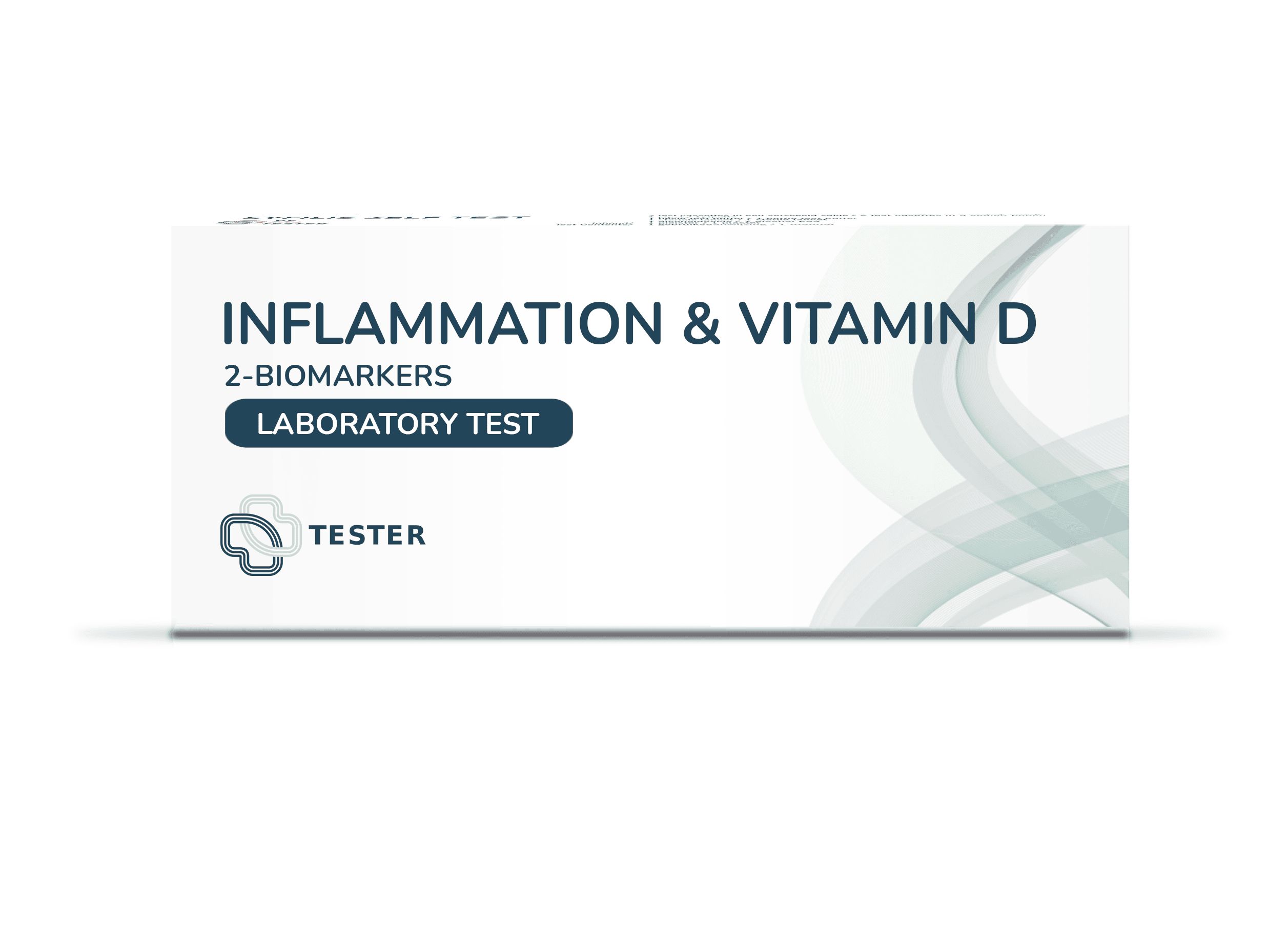 Verpackung des Inflammation & Vitamin D 2-Biomarkers Labortests.