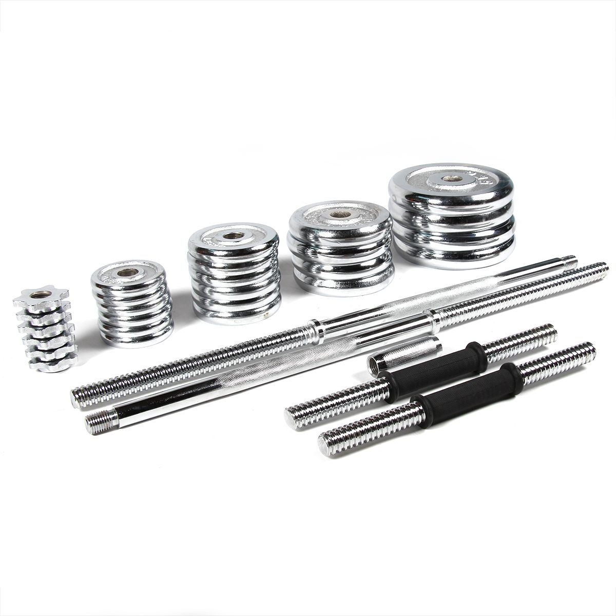 Set Hantelscheiben und -stangen 50kg "Dumbbell And Barbell Set" O 25mm