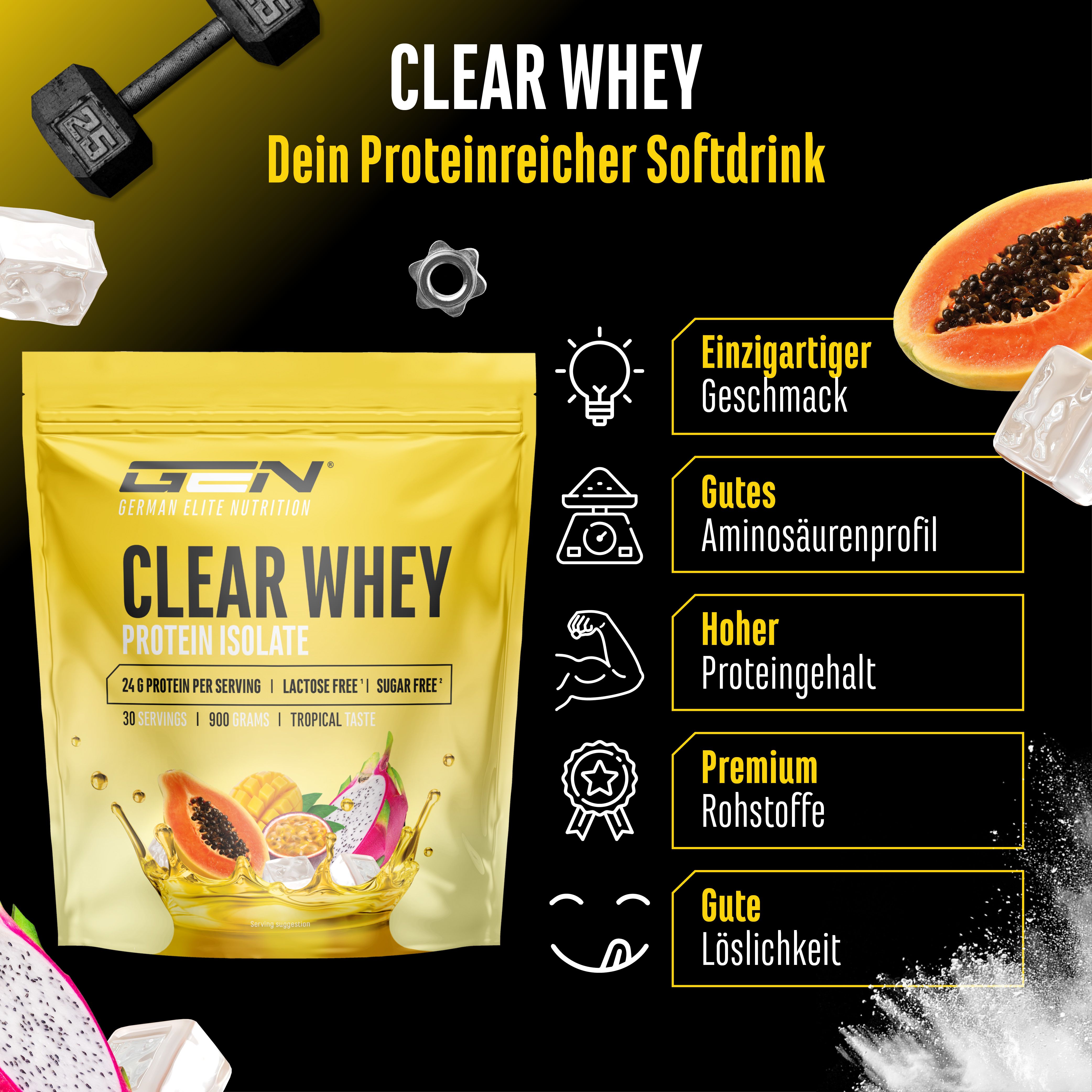 GEN Clear Whey Protein Isolat