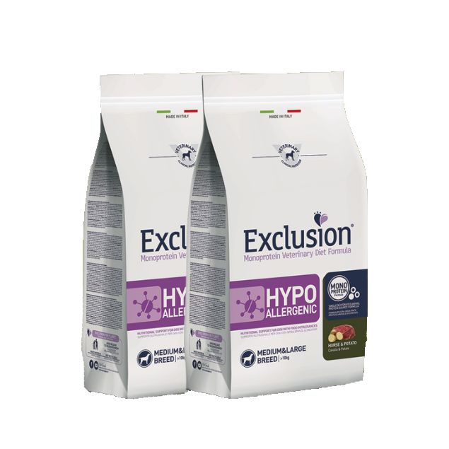 Exclusion Hypoallergenic Ente & Kartoffel Doppelpack für Hunde