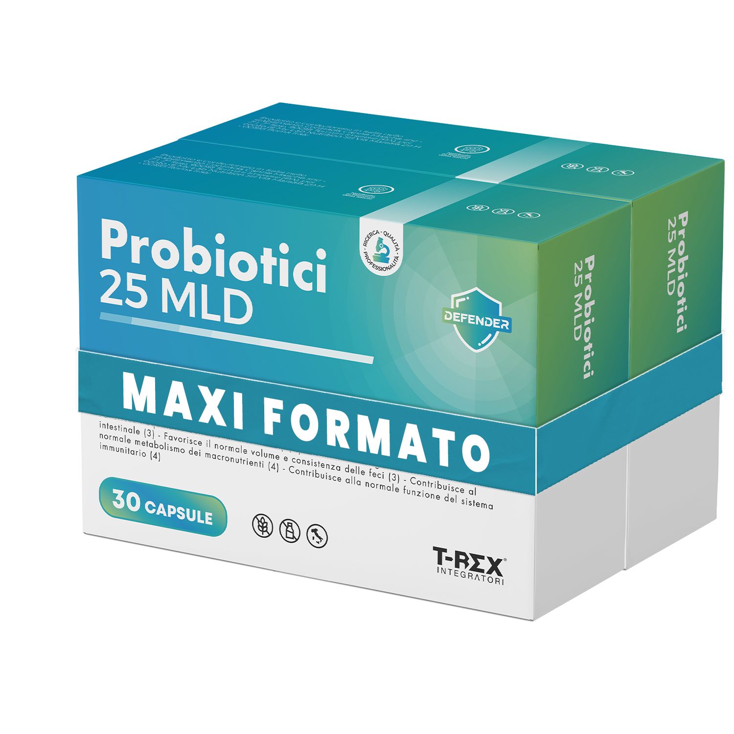 T-Rex Integratori Probiotici Capsule Integratore Alimentare Per Equilibrio Flora Intestinale