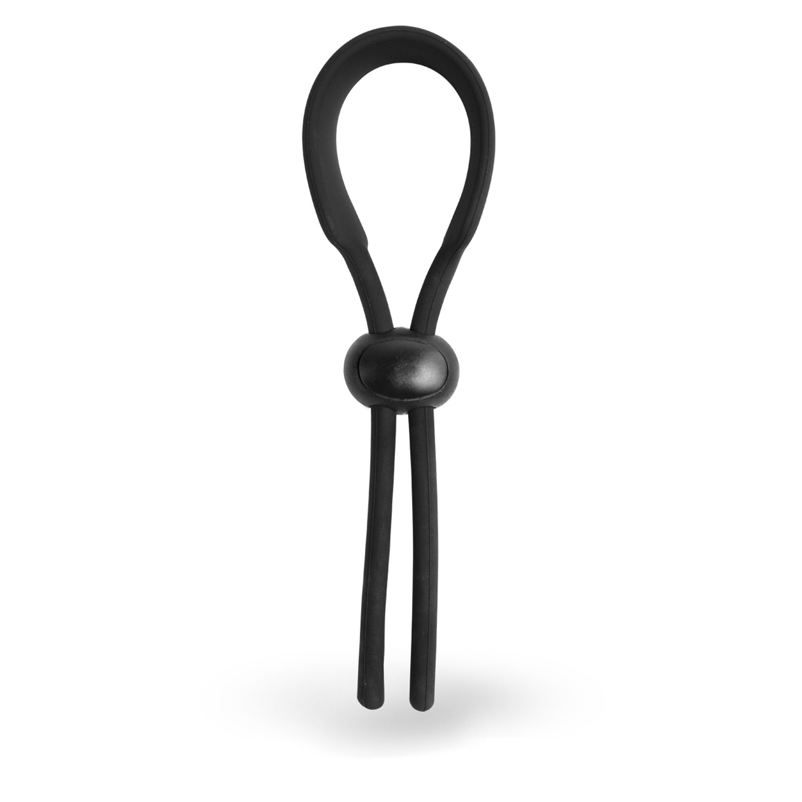 Velv Or - Penisschlaufe Penisring Verstellbare Größe in Schwarz Silikon