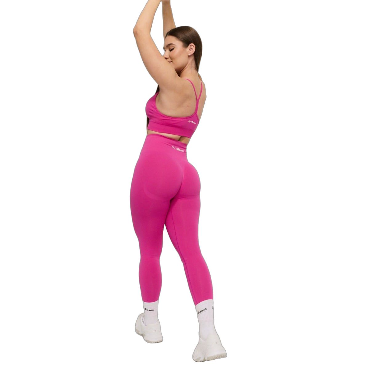 GymBeam Leggings Damen Seamless mit hoher Taille in Rose 1 St