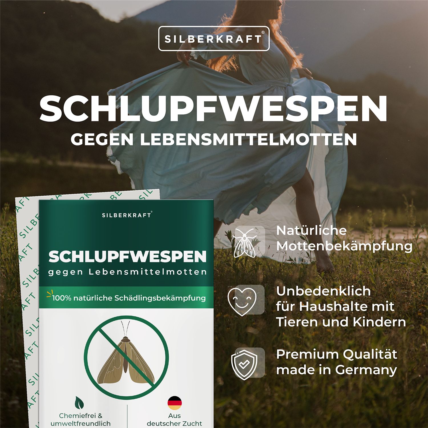 SILBERKRAFT Schlupfwespen gegen Lebensmittelmotten