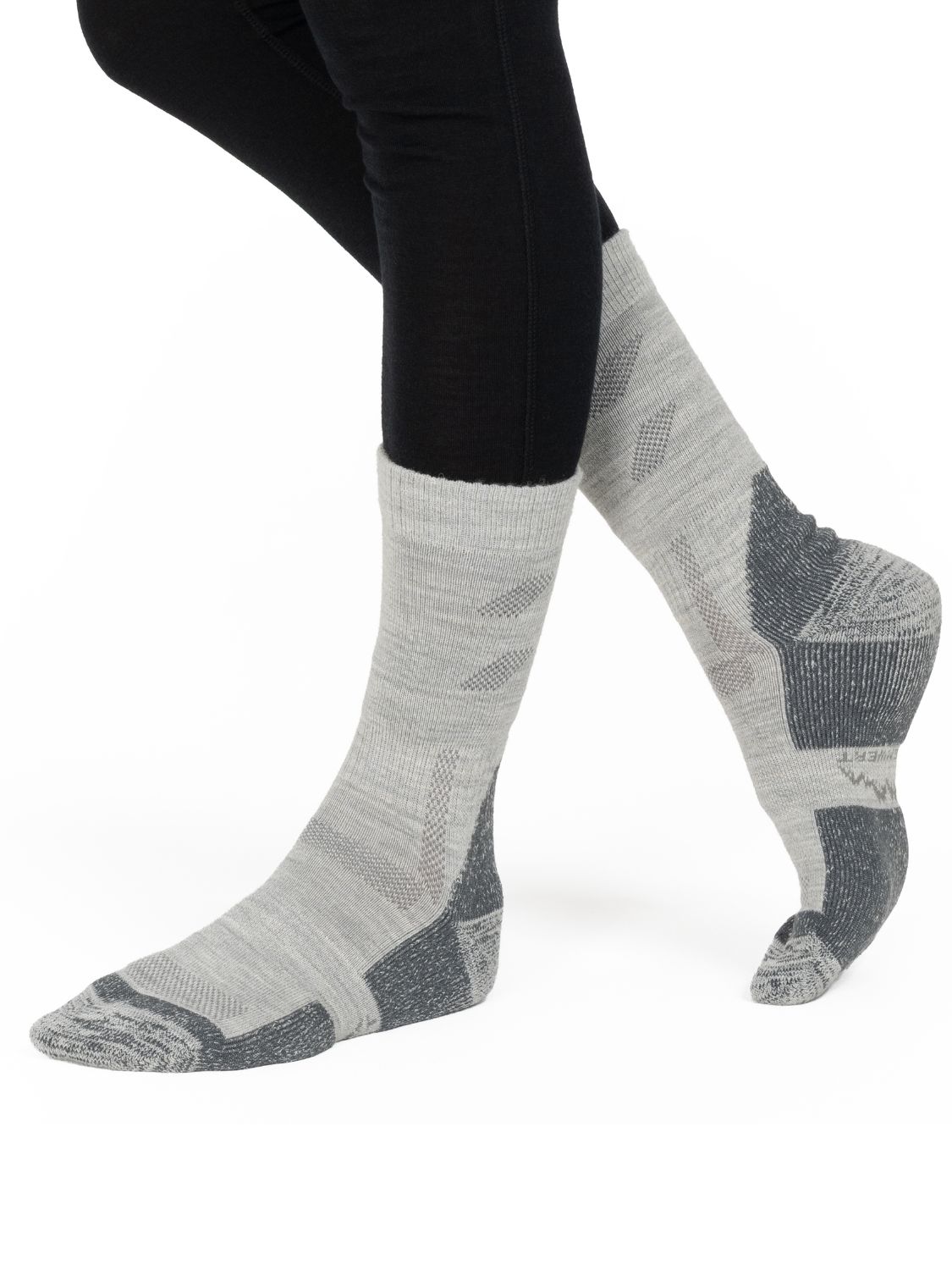 Alpenwert Wandersocken Merino Grau