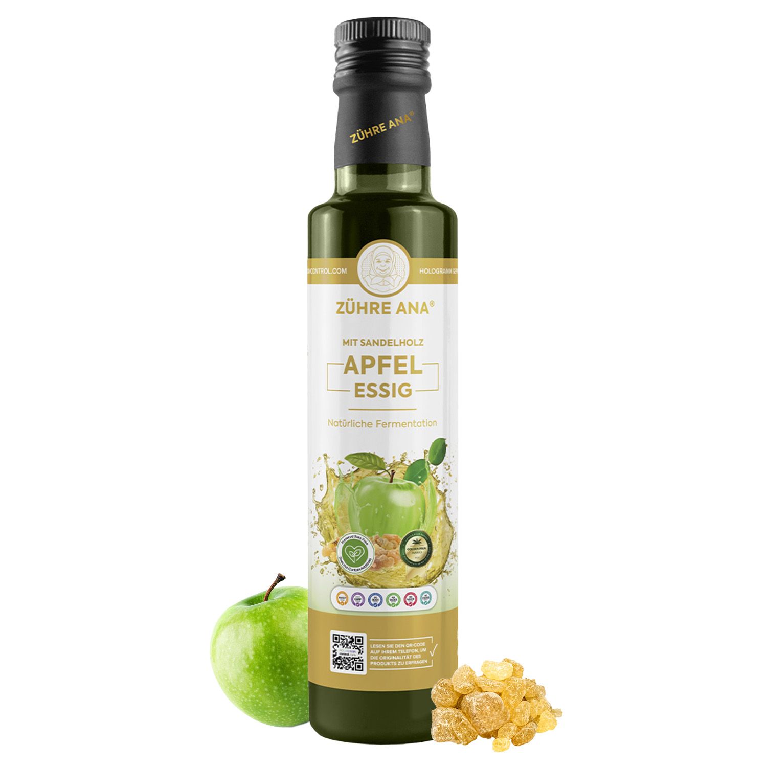 Zühre ANA Sandaloz-Siegel Apfel Essig 1 ml Flüssigkeit