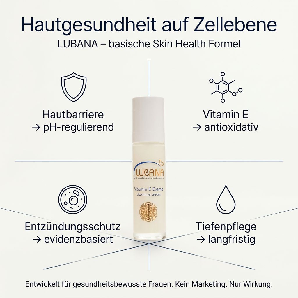 Lubana Vitamin-E-Creme – pH-regulierende Hautbarriere-Pflege mit Tocopherol