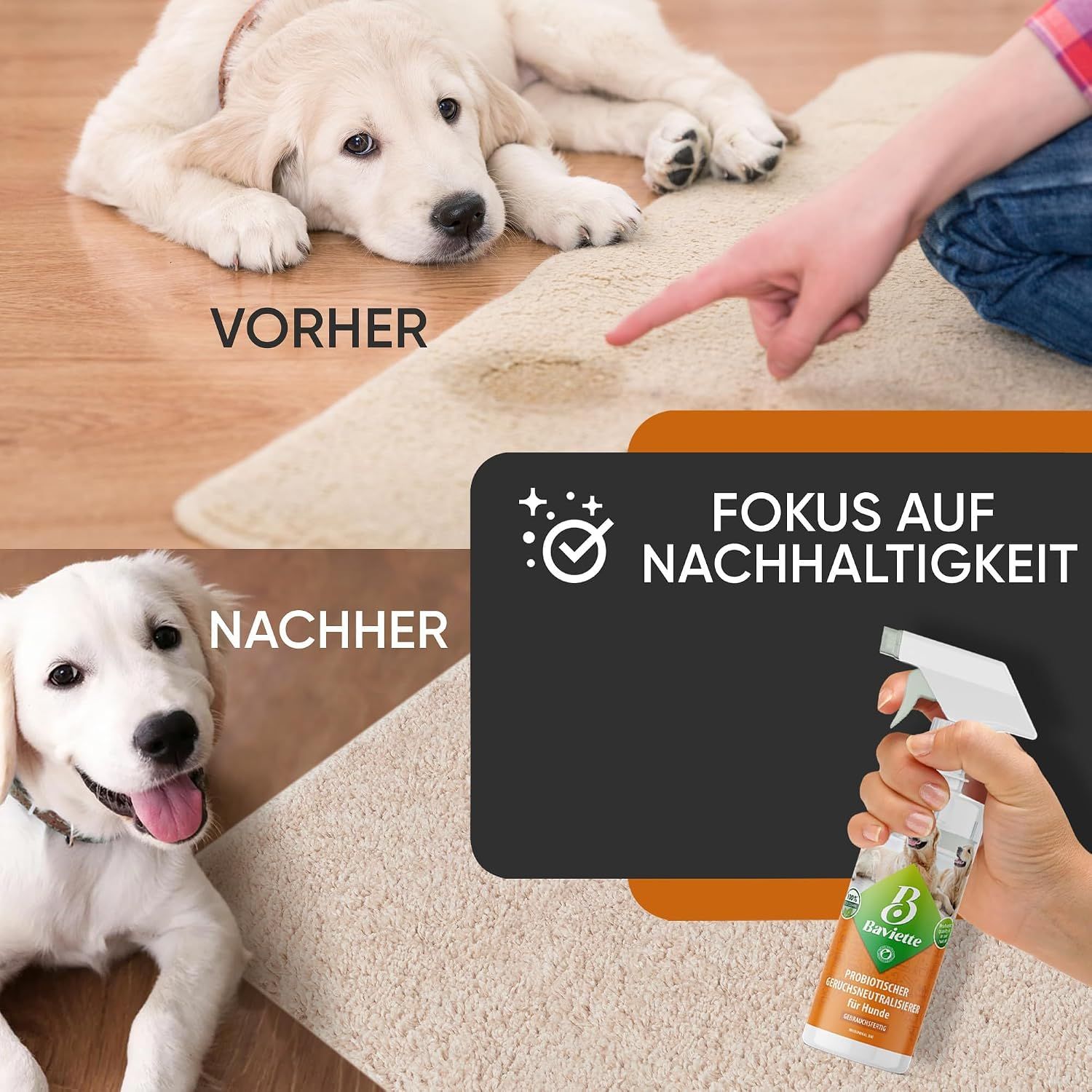 Baviette Probiotisscher Geruchsneutralisierer für Hunde
