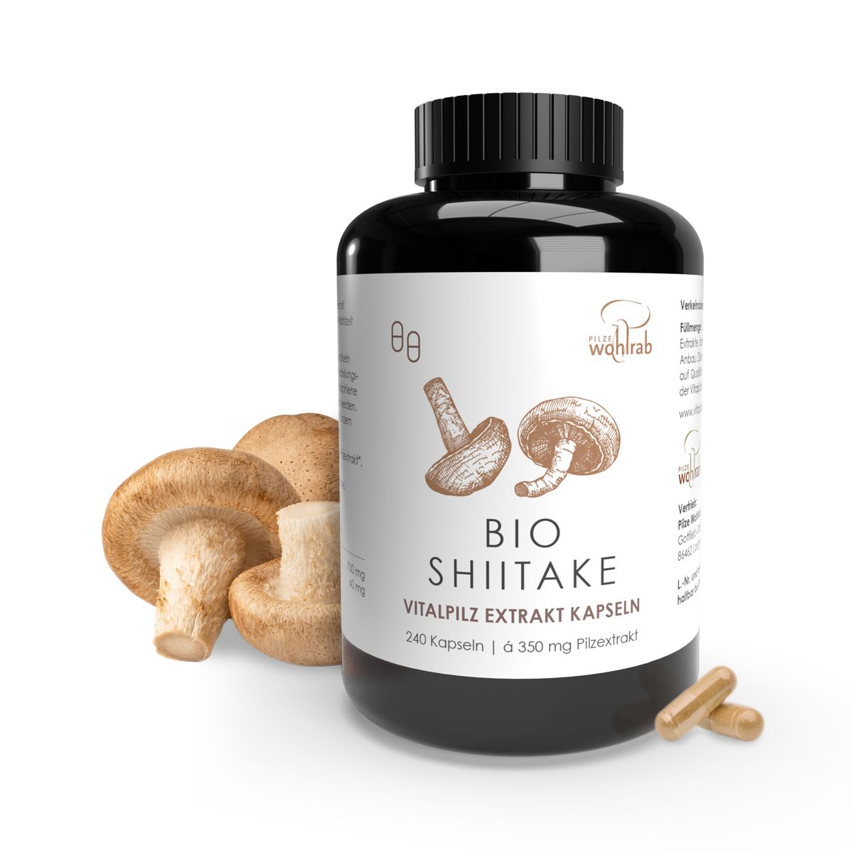 Shiitake Bio Extraktkapseln 240 St