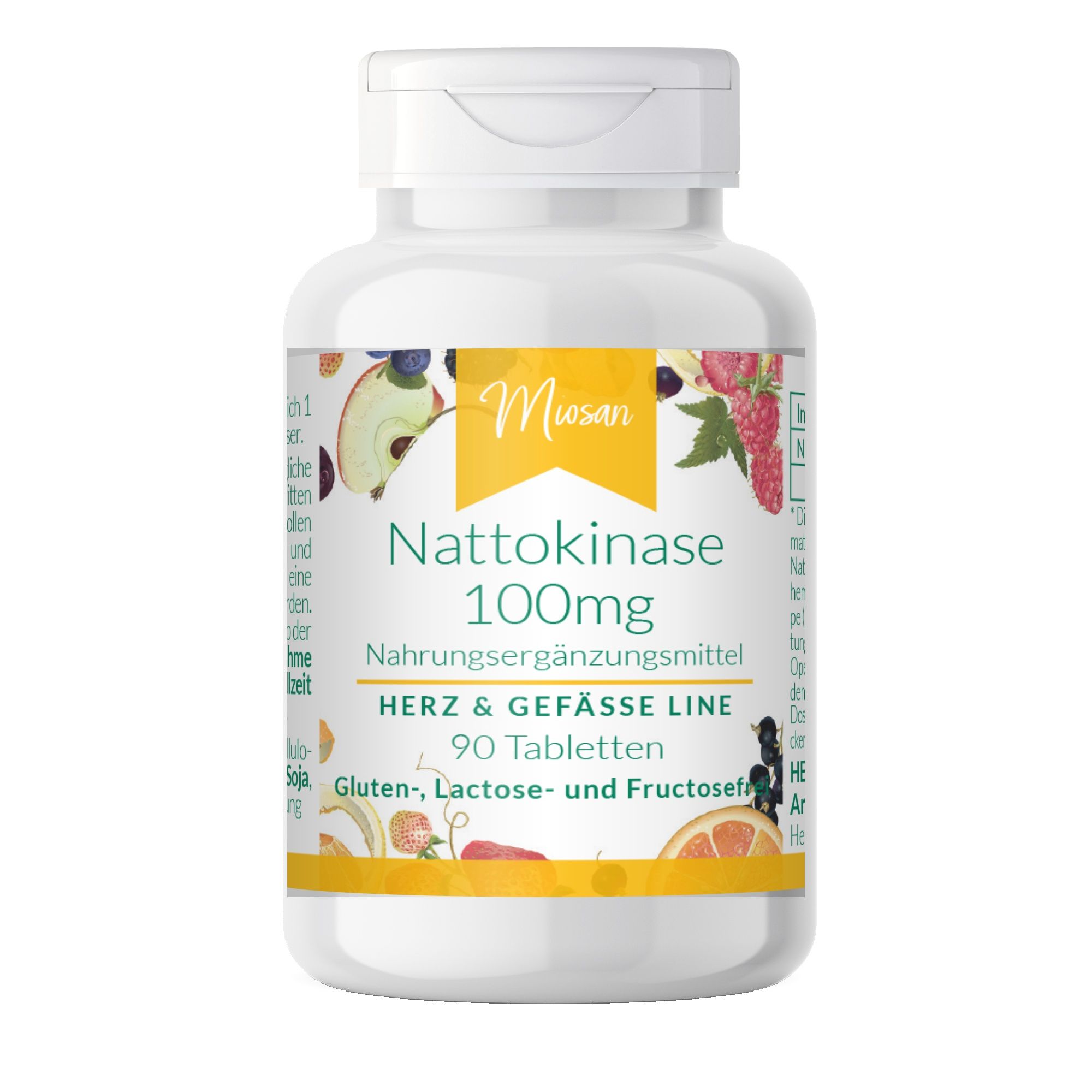 Miosan Nattokinase 100 mg - Schluckfreundlich 90 St