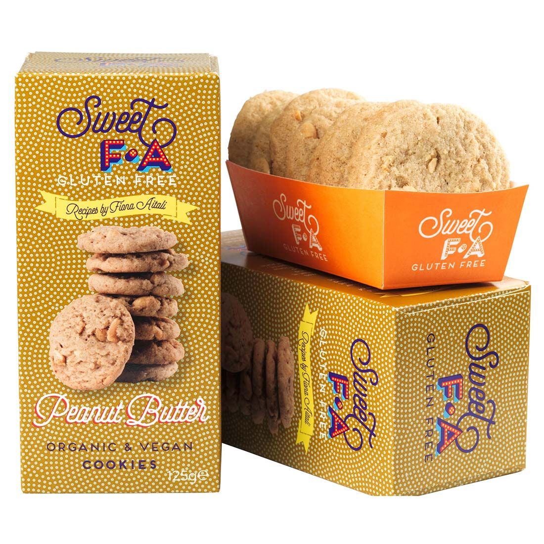 Sweet FA glutenfreie vegane Bio Peanut Butter Kekse