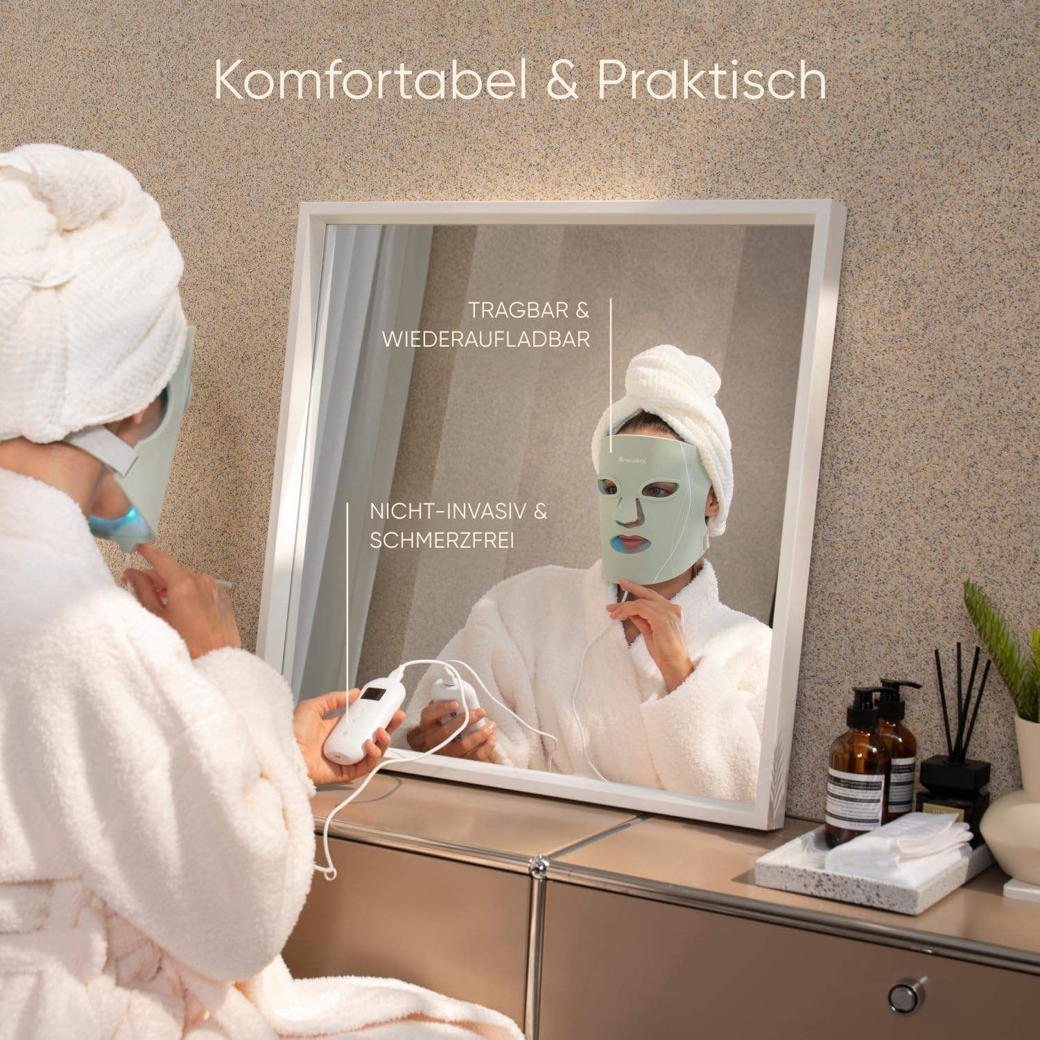 Nanoleaf LED Lichttherapie Gesichtsmaske