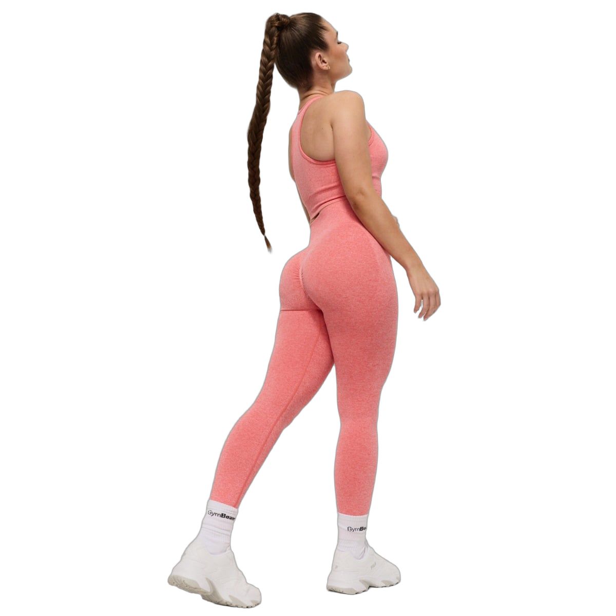 GymBeam Leggings Damen High Waist nahtlos FLO Coral