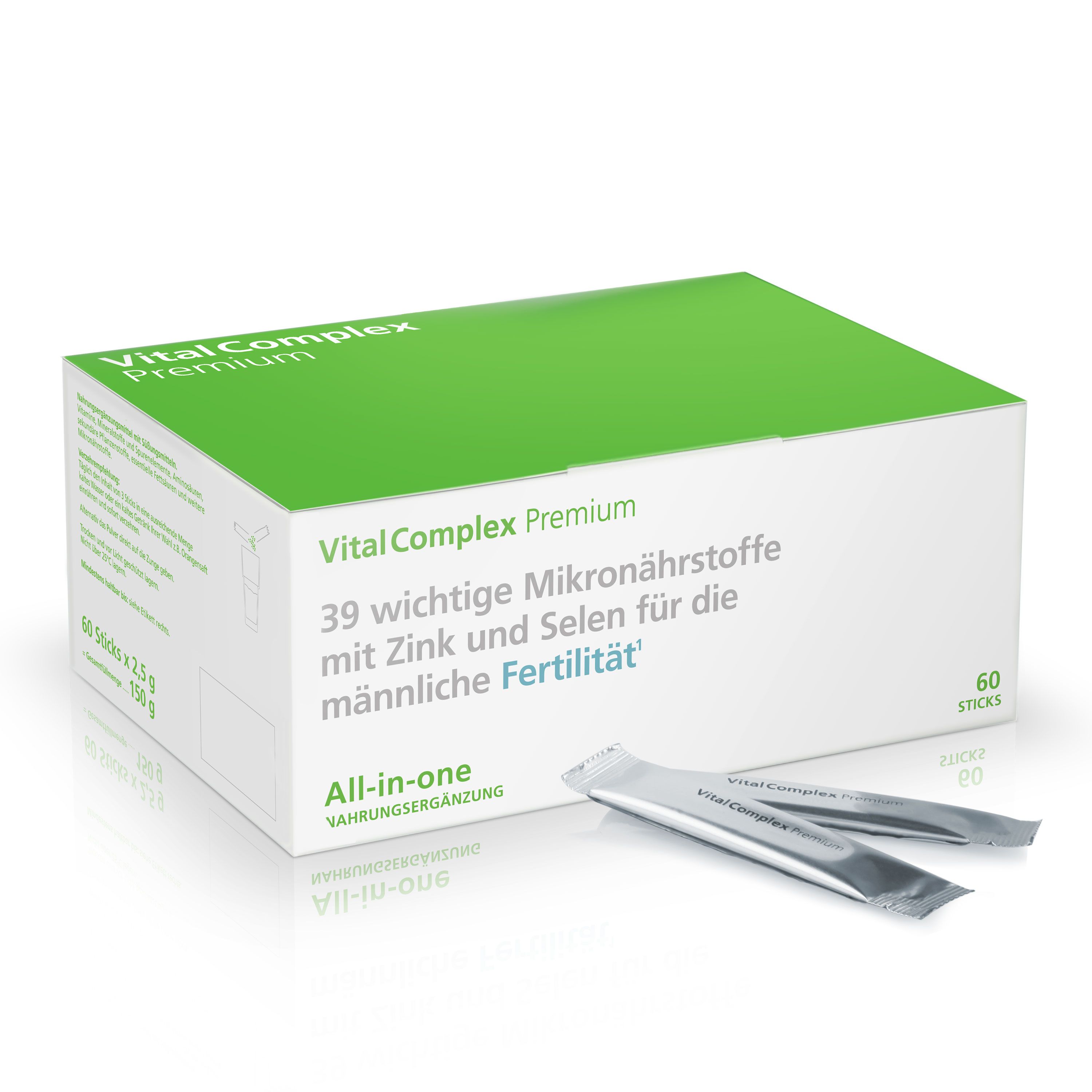 VitalComplex Premium mit Zink & Selen für die männliche Fertilität / bei Kinderwunsch