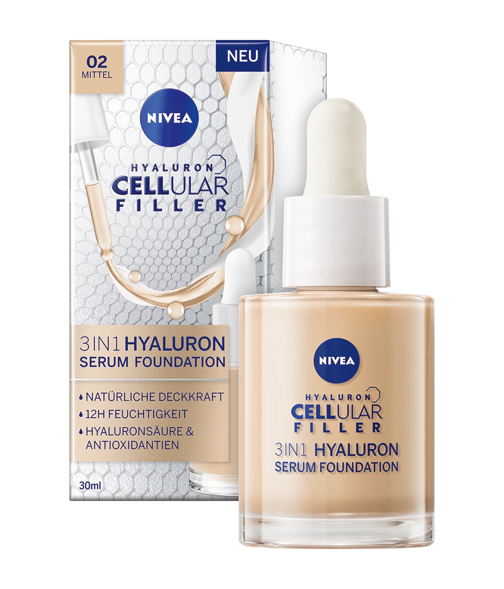 NIVEA Cellular 3in1 Hyaluron Serum Foundation Mittel