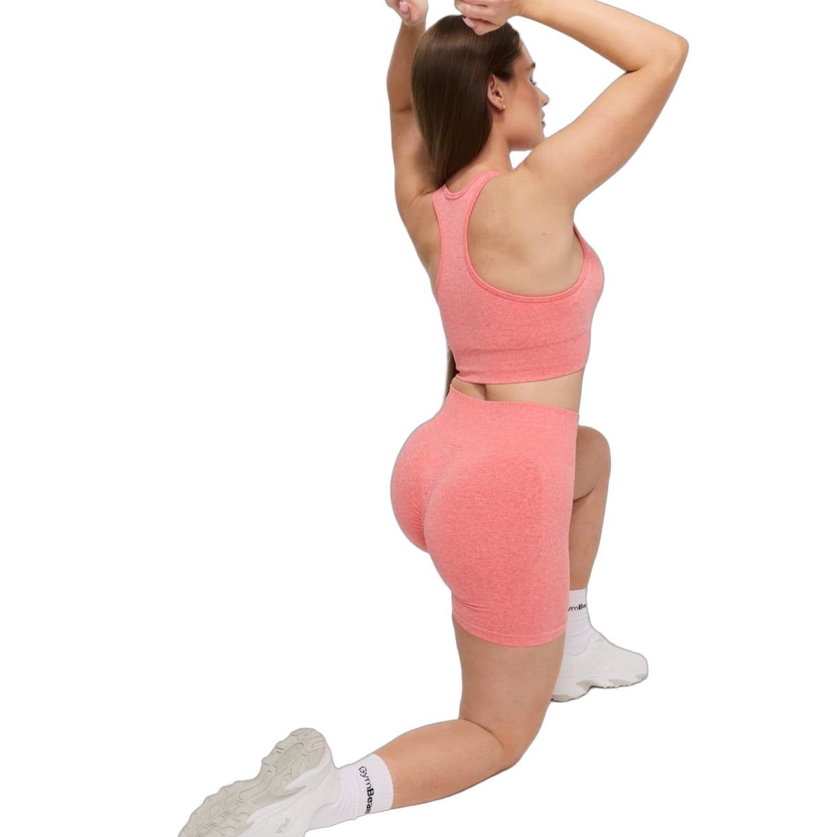 GymBeam Shorts Damen slim mit Gummizug Coral