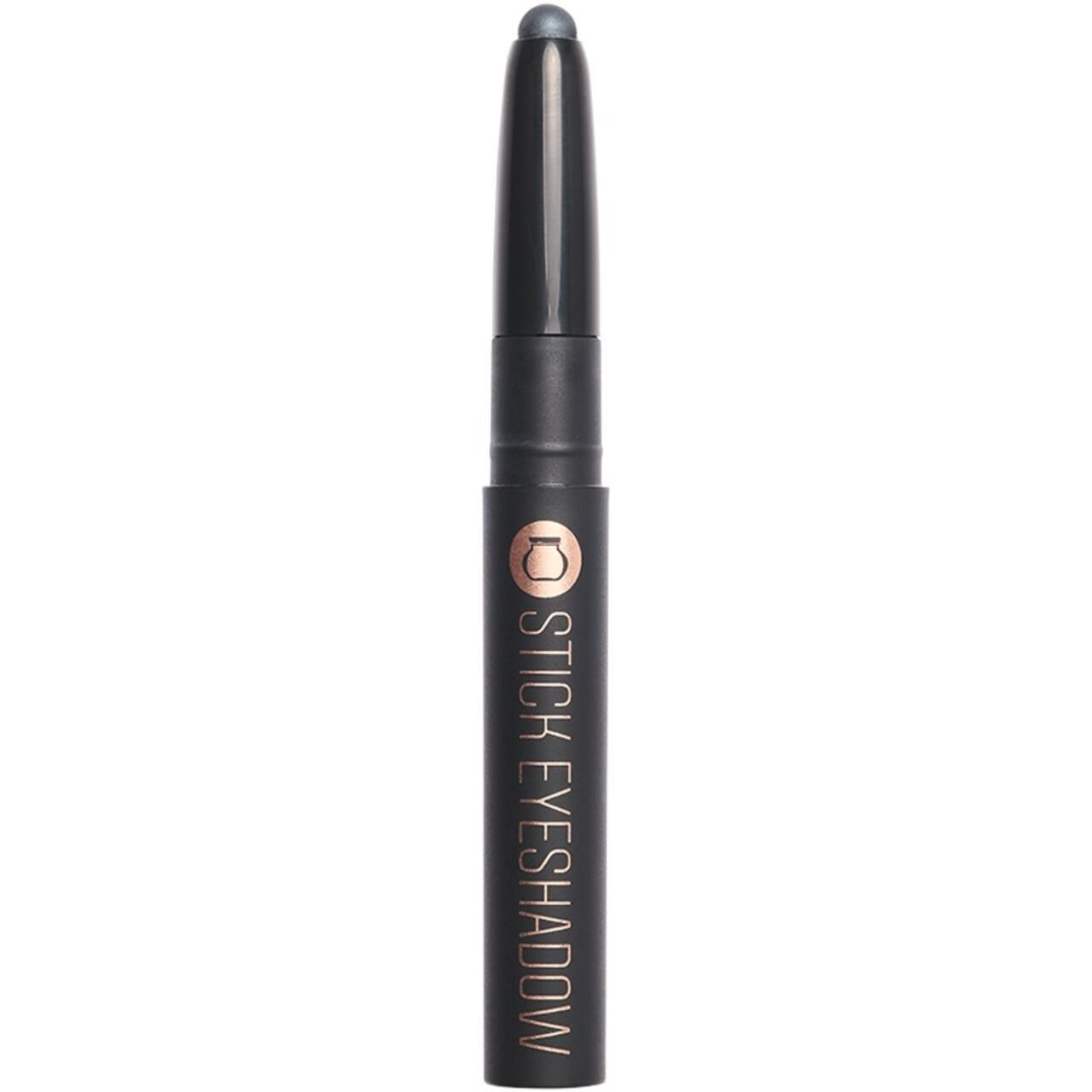 Stift-Lidschatten. Dunkelgrauer Stift mit metallischem Finish. Aufschrift: STICK EYESHADOW. Marke: Nilens Jord.