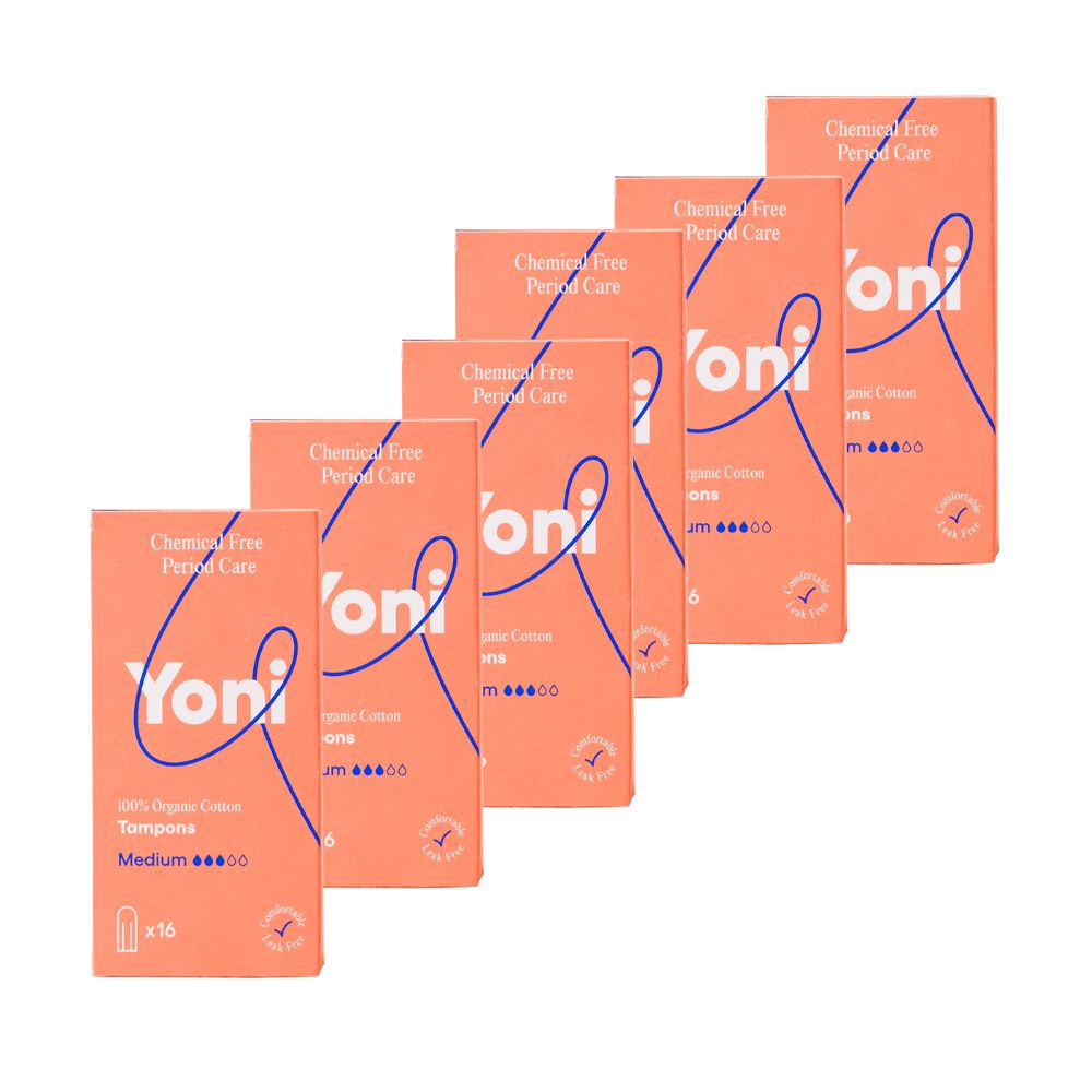 Bio Tampons normal ∙ 100 % Bio-Baumwolle Vorratspack Yoni 96 St Tampon