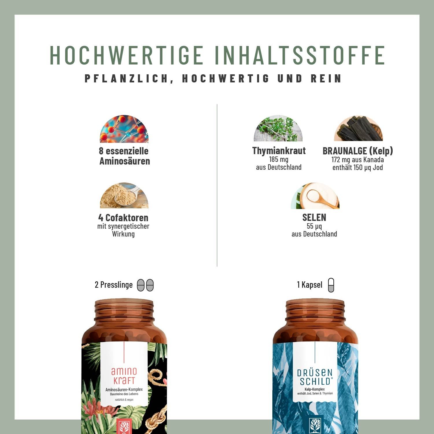 Schildkraft-Paket: AMINOKRAFT, DRÜSENSCHILD - NATURTREU®