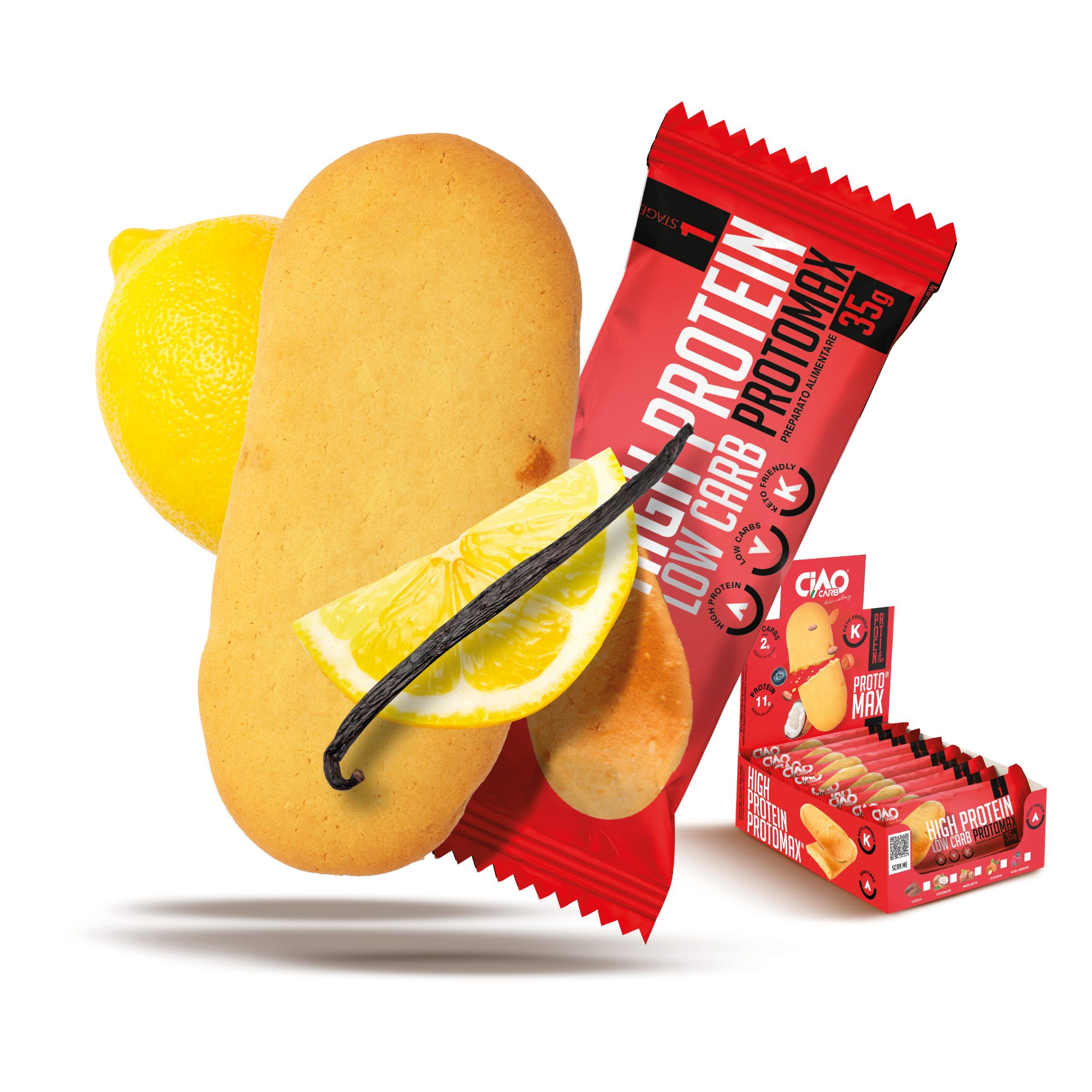 CIAOCARB Protomax Vaniglia Limone Protein Line