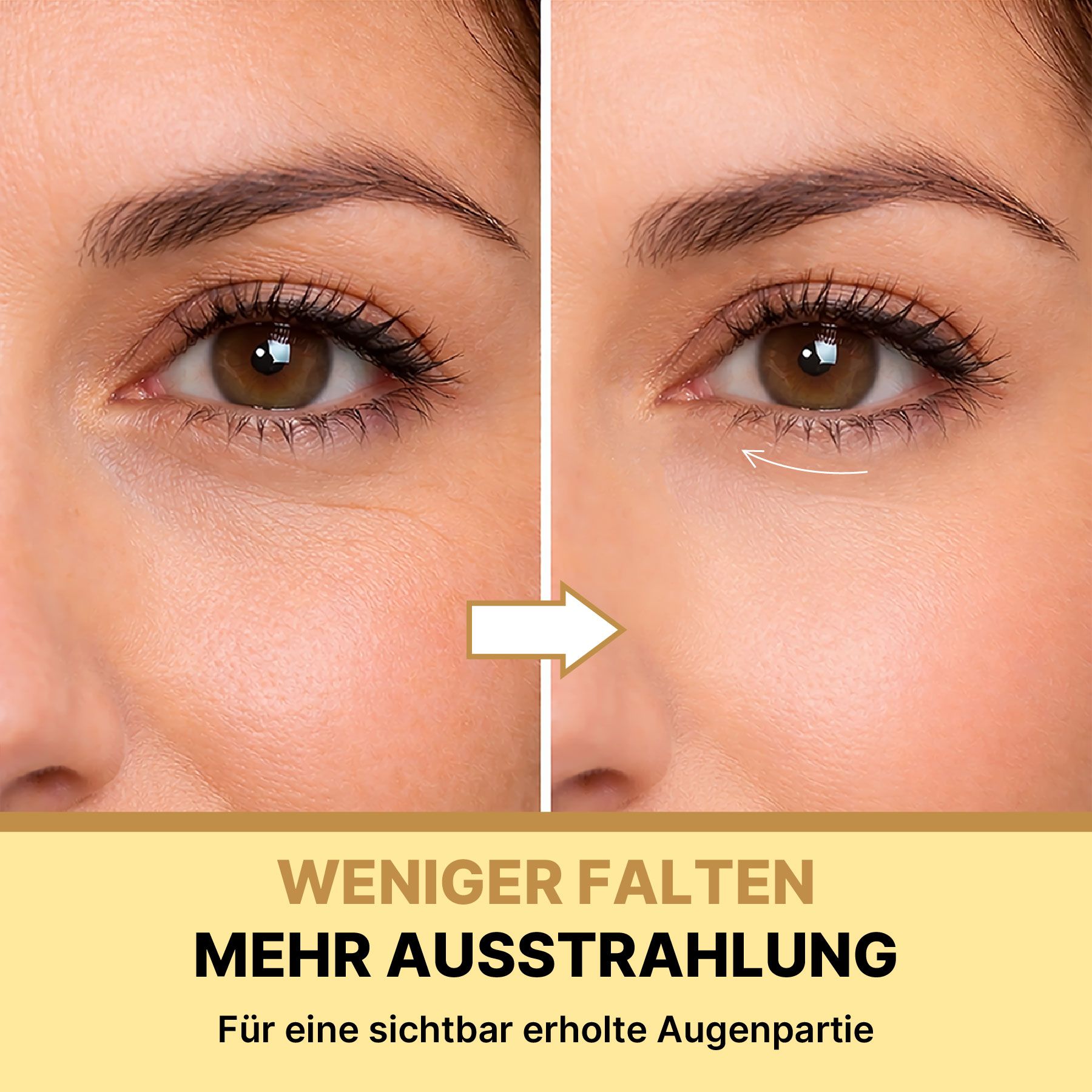 ALIVER Anti-Aging-Augencreme mit Koffein Reduziert Augenringe