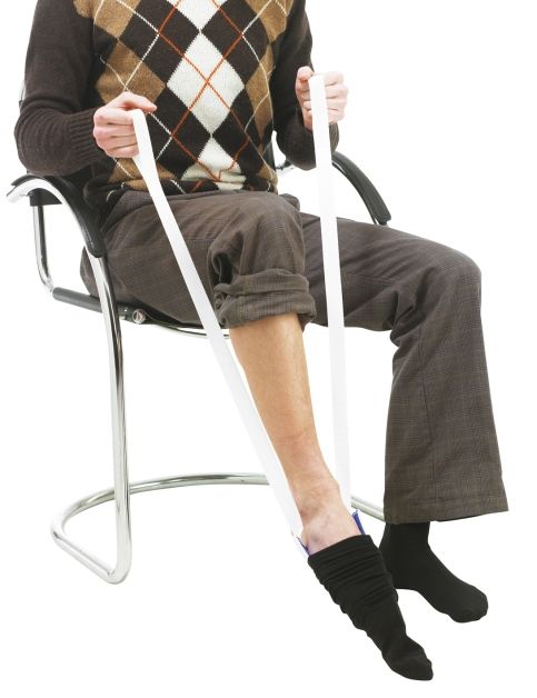 activera Strumpfanziehhilfe Anziehhilfe für Strümpfe und Socken mit 2 langen Zugbändern